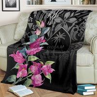 Guahan Puti Tai Nobiu Blanket Guam Bougainvillea Flower Art
