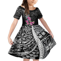 Guahan Puti Tai Nobiu Family Matching Mermaid Dress and Hawaiian Shirt Guam Bougainvillea Flower Art