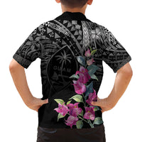 Guahan Puti Tai Nobiu Family Matching Puletasi and Hawaiian Shirt Guam Bougainvillea Flower Art LT9 - Polynesian Pride