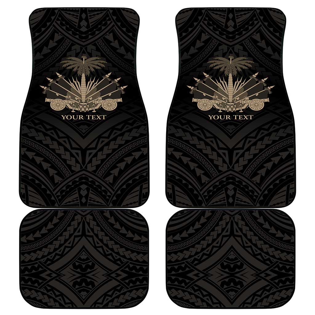 Personalized Haiti First Black Republic Car Mats Negre Marron With Map And Flag