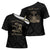 Personalized Haiti First Black Republic Cross Shoulder Shirt Negre Marron With Map And Flag - Polynesian Pride