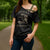 Personalized Haiti First Black Republic Cross Shoulder Shirt Negre Marron With Map And Flag - Polynesian Pride