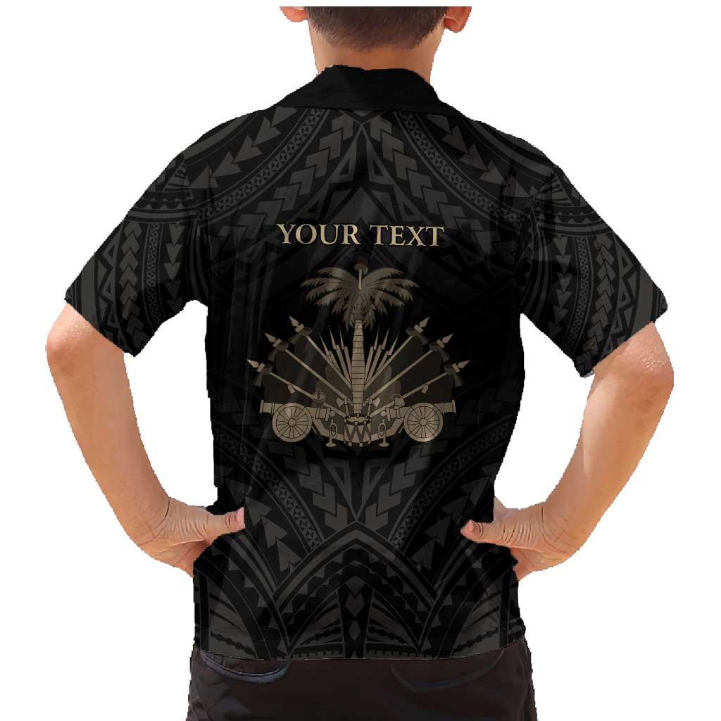 Personalized Haiti First Black Republic Family Matching Mermaid Dress and Hawaiian Shirt Negre Marron With Map And Flag LT9 - Polynesian Pride