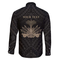 Personalized Haiti First Black Republic Family Matching Off Shoulder Short Dress and Hawaiian Shirt Negre Marron With Map And Flag