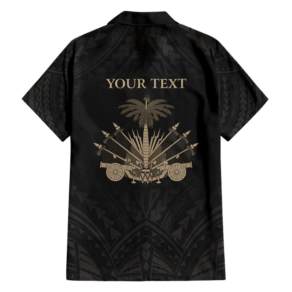 Personalized Haiti First Black Republic Family Matching Short Sleeve Bodycon Dress and Hawaiian Shirt Negre Marron With Map And Flag LT9 - Polynesian Pride