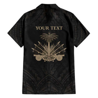 Personalized Haiti First Black Republic Family Matching Short Sleeve Bodycon Dress and Hawaiian Shirt Negre Marron With Map And Flag LT9 - Polynesian Pride