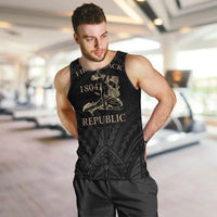 Personalized Haiti First Black Republic Men Tank Top Negre Marron With Map And Flag