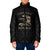 Personalized Haiti First Black Republic Padded Jacket Negre Marron With Map And Flag - Polynesian Pride