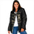 Personalized Haiti First Black Republic Padded Jacket Negre Marron With Map And Flag - Polynesian Pride