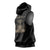 Personalized Haiti First Black Republic Sleeveless Hoodie Negre Marron With Map And Flag - Polynesian Pride