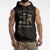 Personalized Haiti First Black Republic Sleeveless Hoodie Negre Marron With Map And Flag - Polynesian Pride