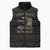 Personalized Haiti First Black Republic Sleeveless Puffer Jacket Negre Marron With Map And Flag - Polynesian Pride