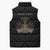 Personalized Haiti First Black Republic Sleeveless Puffer Jacket Negre Marron With Map And Flag - Polynesian Pride