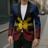 Personalized Philippines Blazer Polynesian Tribal Tattoo with Filipino Flag Motif - Polynesian Pride