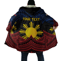 Personalized Philippines Cloak Polynesian Tribal Tattoo with Filipino Flag Motif - Polynesian Pride