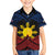 Personalized Philippines Family Matching Short Sleeve Bodycon Dress and Hawaiian Shirt Polynesian Tribal Tattoo with Filipino Flag Motif
