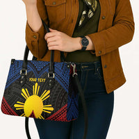 Personalized Philippines Leather Bag Polynesian Tribal Tattoo with Filipino Flag Motif - Polynesian Pride