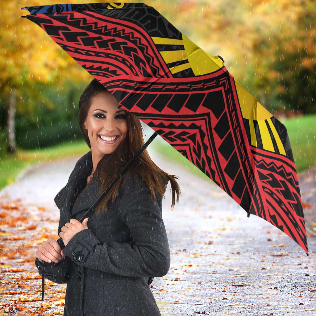 Personalized Philippines Umbrella Polynesian Tribal Tattoo with Filipino Flag Motif - Polynesian Pride