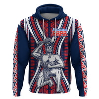 Aotearoa Fathers Day Gift For Dad Hoodie Aroha Ahau Ki A Koe Papa Maori Style Pattern LT9 Pullover Hoodie Red - Polynesian Pride