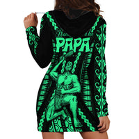 Custom Maori Fathers Day New Zealand Hoodie Dress Aroha Ahau Ki A Koe Papa - Green LT9 - Polynesian Pride