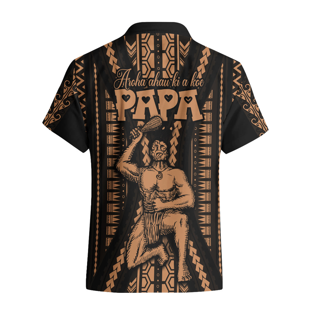 Custom Maori Fathers Day New Zealand Hawaiian Shirt Aroha Ahau Ki A Koe Papa - Nude LT9 - Polynesian Pride
