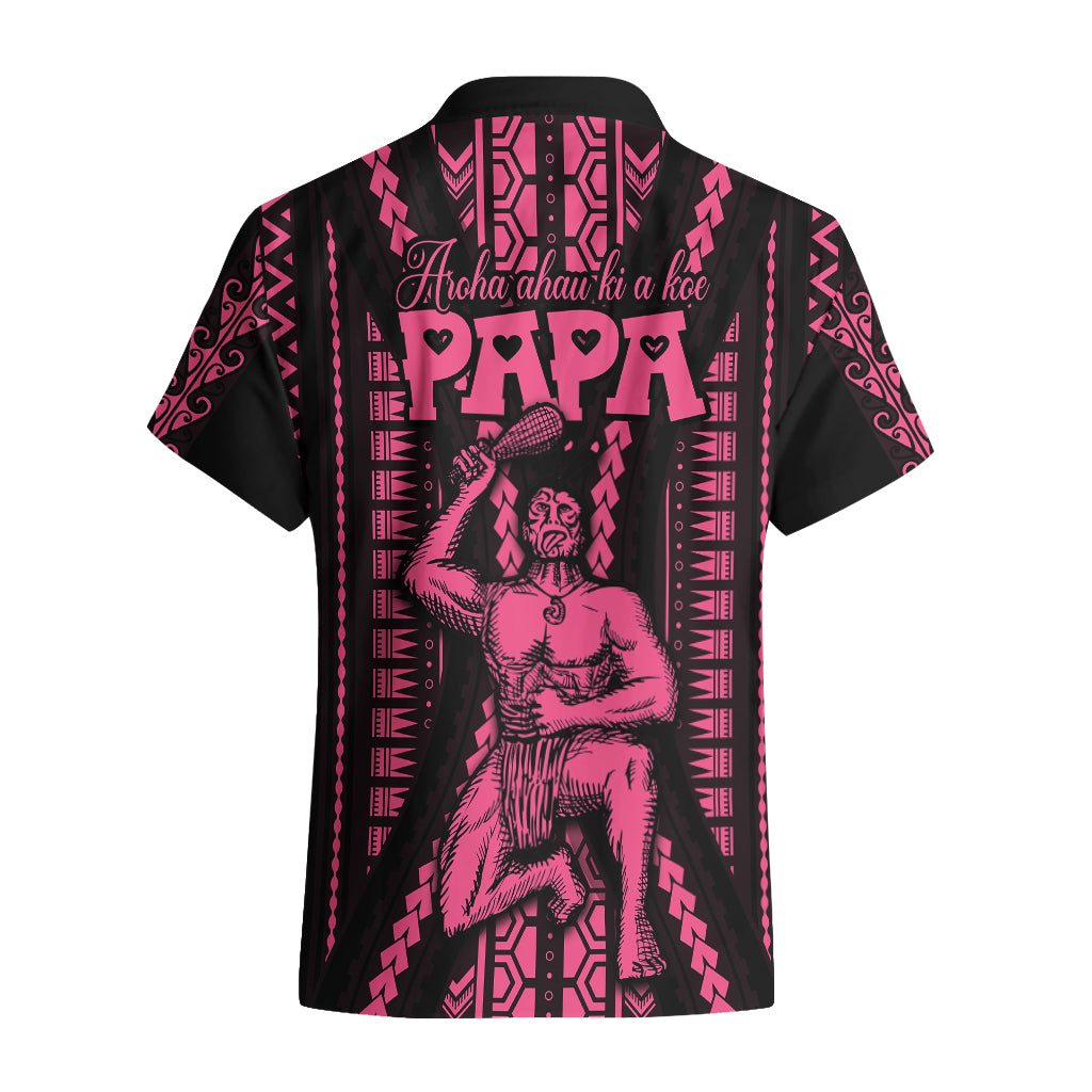 Custom Maori Fathers Day New Zealand Hawaiian Shirt Aroha Ahau Ki A Koe Papa - Pink LT9 - Polynesian Pride