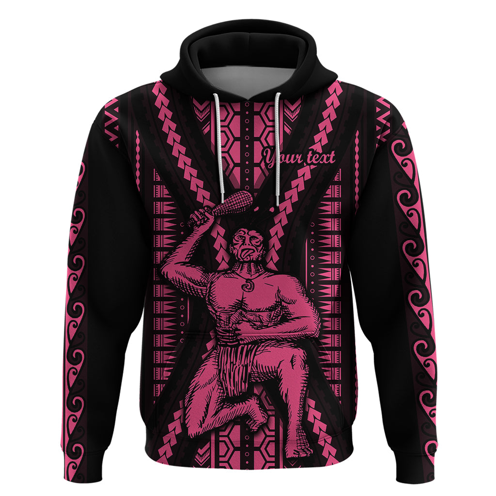 Custom Maori Fathers Day New Zealand Hoodie Aroha Ahau Ki A Koe Papa Pink LT9 Pullover Hoodie Pink - Polynesian Pride