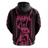 Custom Maori Fathers Day New Zealand Hoodie Aroha Ahau Ki A Koe Papa Pink LT9 - Polynesian Pride