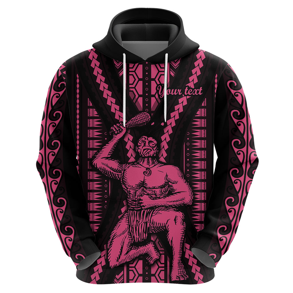 Custom Maori Fathers Day New Zealand Hoodie Aroha Ahau Ki A Koe Papa Pink LT9 - Polynesian Pride
