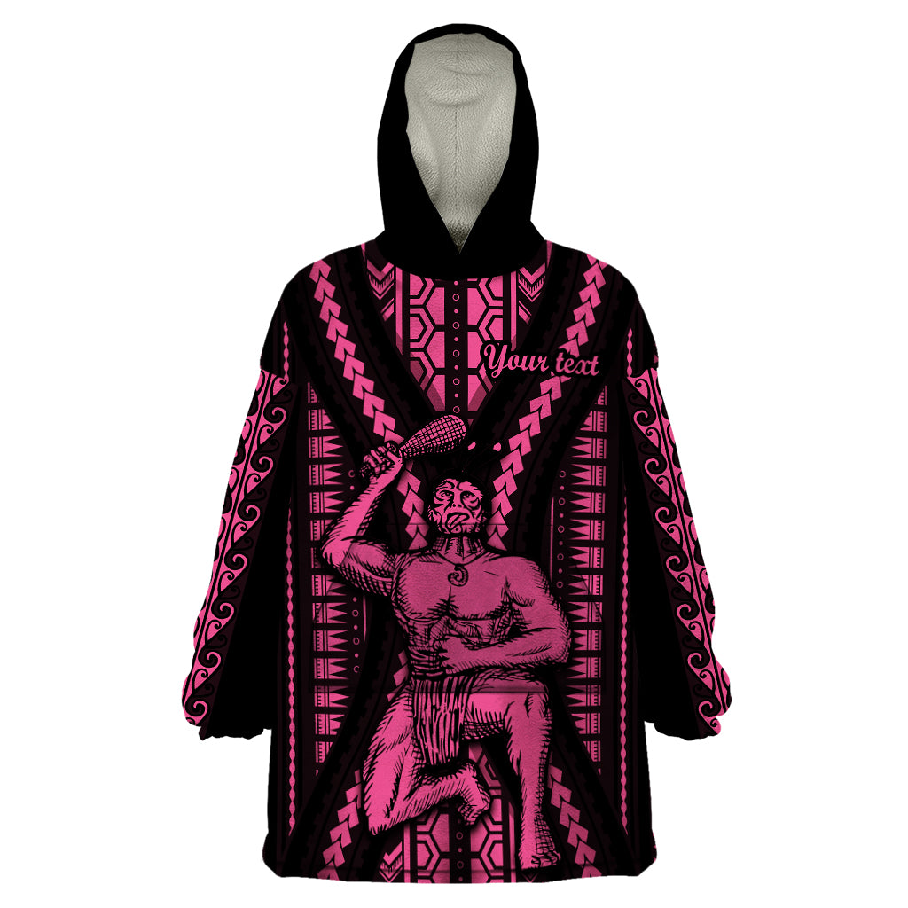 Custom Maori Fathers Day New Zealand Wearable Blanket Hoodie Aroha Ahau Ki A Koe Papa - Pink LT9 One Size Pink - Polynesian Pride