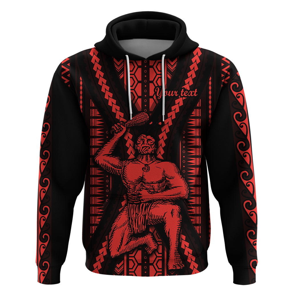 Custom Maori Fathers Day New Zealand Hoodie Aroha Ahau Ki A Koe Papa Red LT9 Pullover Hoodie Red - Polynesian Pride