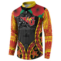 Personalised Papua New Guinea Remembrance Day Button Sweatshirt