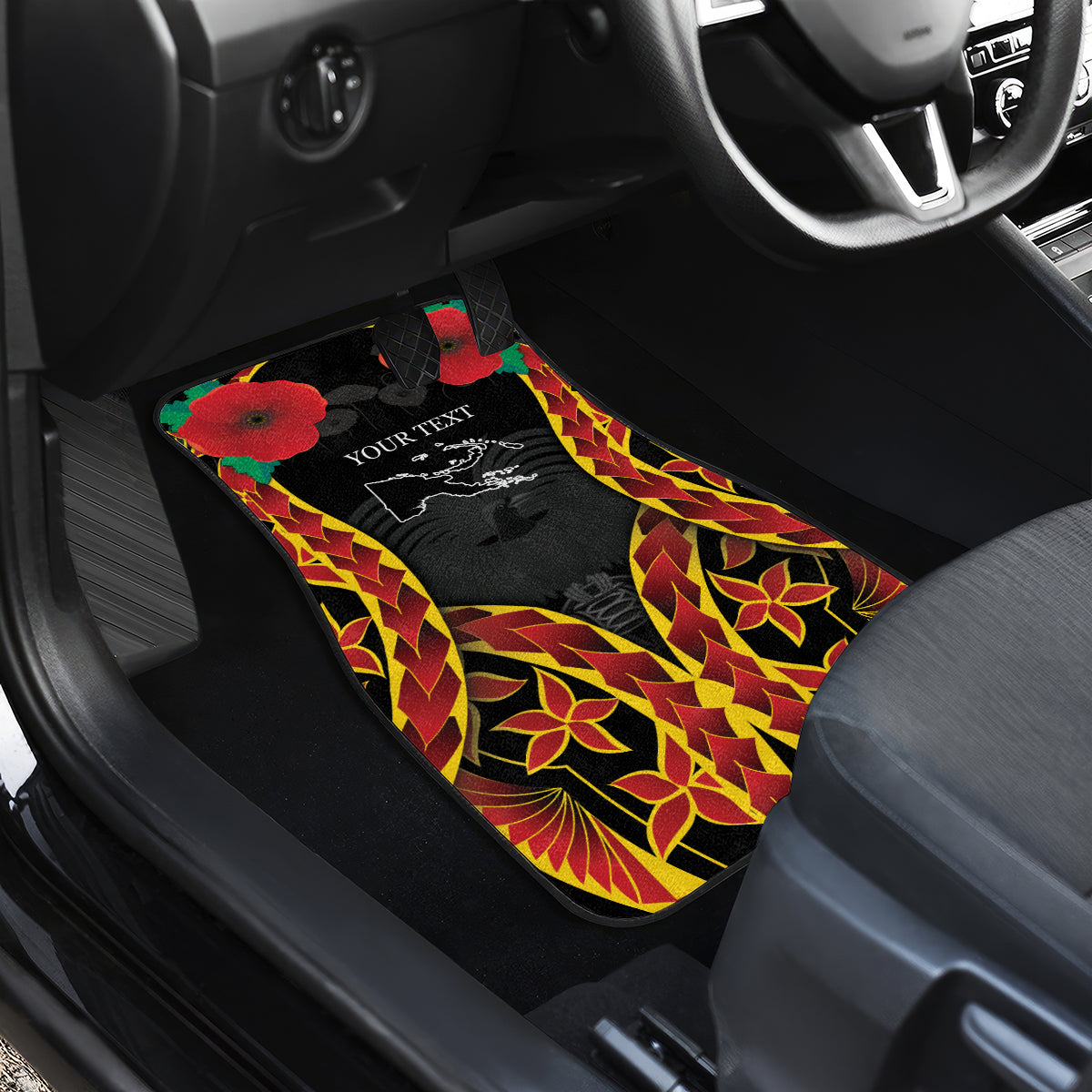 Personalised Papua New Guinea Remembrance Day Car Mats