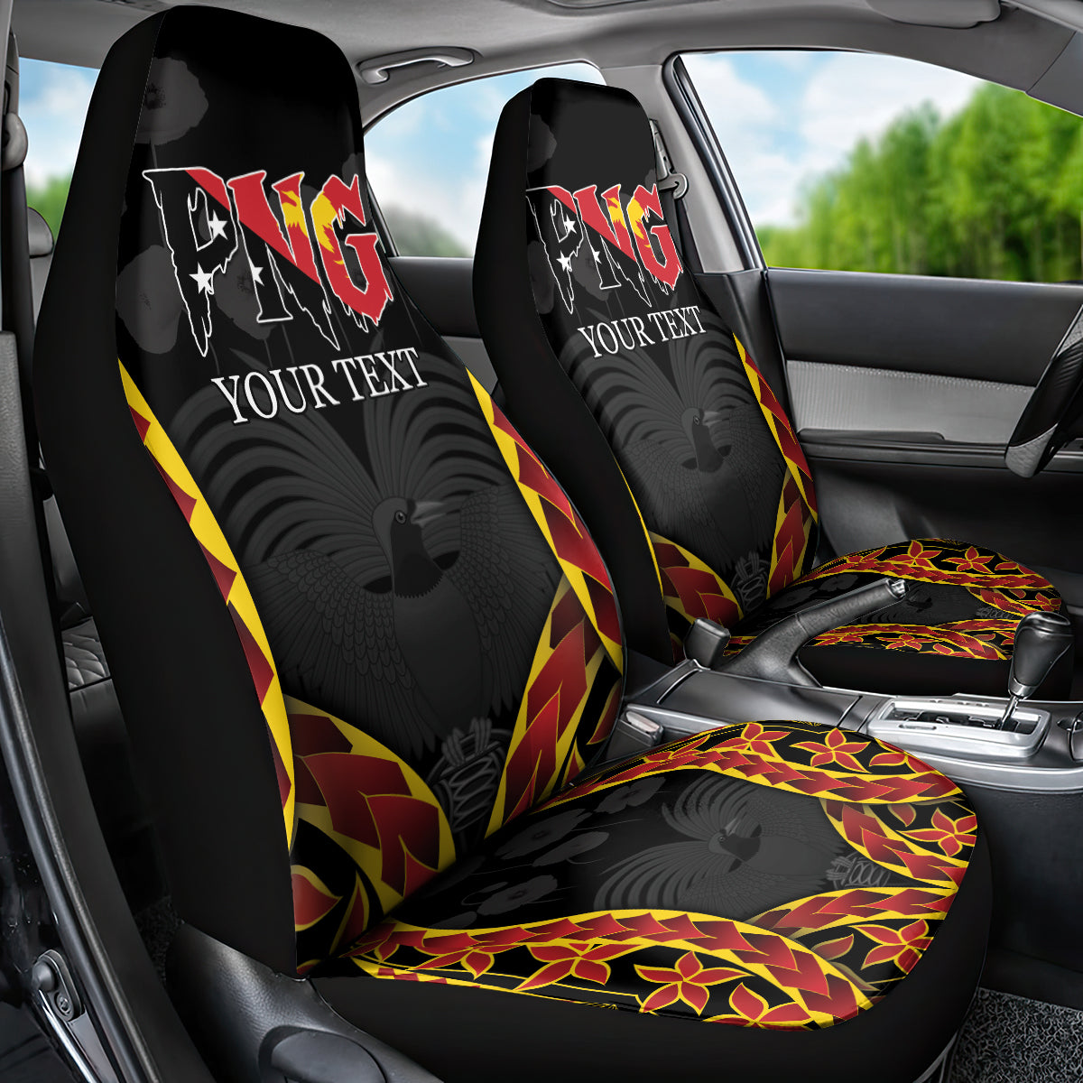 Personalised Papua New Guinea Remembrance Day Car Seat Cover