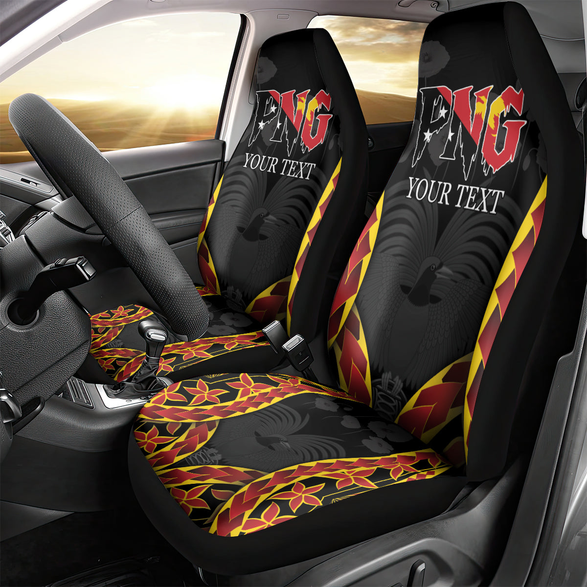 Personalised Papua New Guinea Remembrance Day Car Seat Cover
