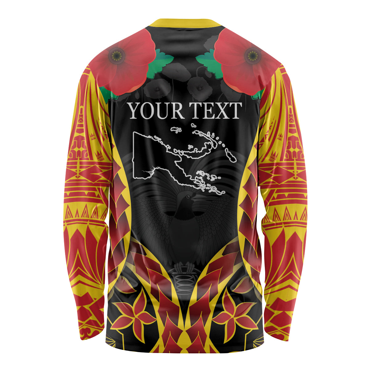 Personalised Papua New Guinea Remembrance Day Long Sleeve Shirt