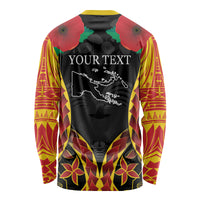 Personalised Papua New Guinea Remembrance Day Long Sleeve Shirt