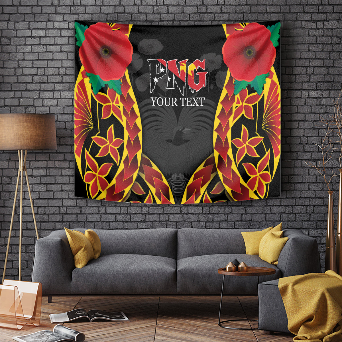 Personalised Papua New Guinea Remembrance Day Tapestry