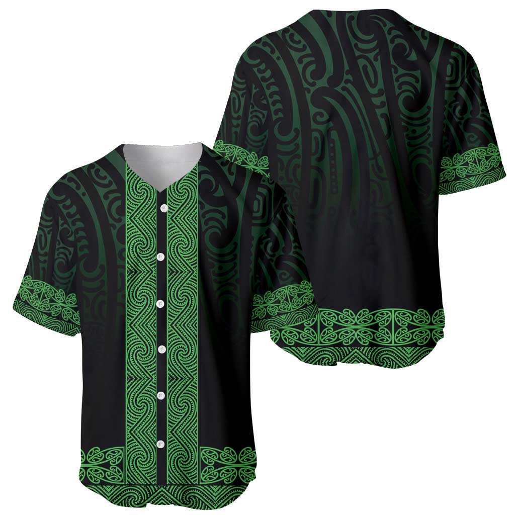 New Zealand Maori Kowhaiwhai Baseball Jersey Kakariki Maui and Mangopare LT9 - Polynesian Pride