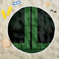 New Zealand Maori Kowhaiwhai Beach Blanket Kakariki Maui and Mangopare