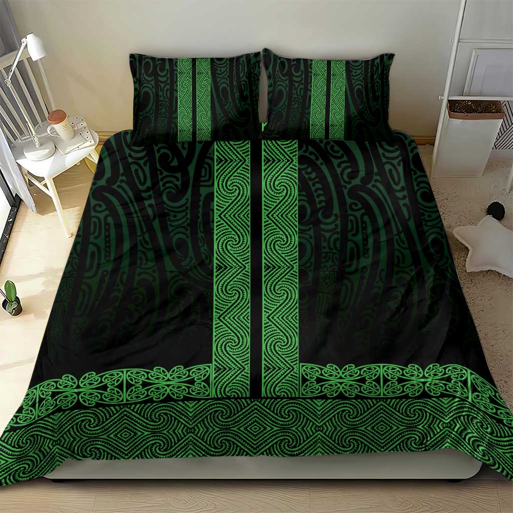 New Zealand Maori Kowhaiwhai Bedding Set Kakariki Maui and Mangopare