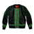 New Zealand Maori Kowhaiwhai Bomber Jacket Kakariki Maui and Mangopare