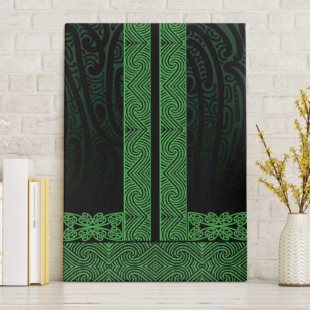 New Zealand Maori Kowhaiwhai Canvas Wall Art Kakariki Maui and Mangopare LT9 Without Frame Green - Polynesian Pride