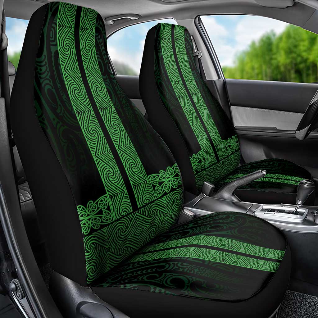 New Zealand Maori Kowhaiwhai Car Seat Cover Kakariki Maui and Mangopare