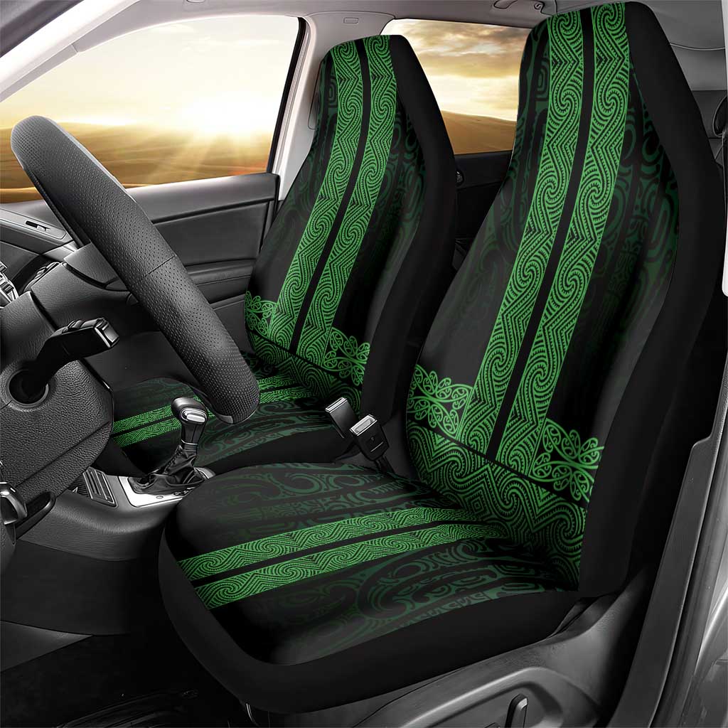 New Zealand Maori Kowhaiwhai Car Seat Cover Kakariki Maui and Mangopare
