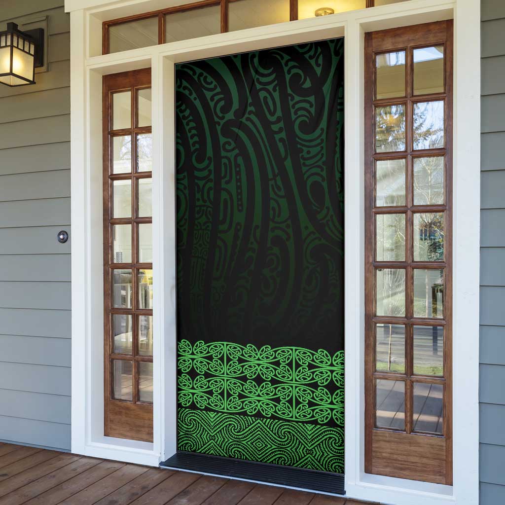 New Zealand Maori Kowhaiwhai Door Cover Kakariki Maui and Mangopare LT9 - Polynesian Pride