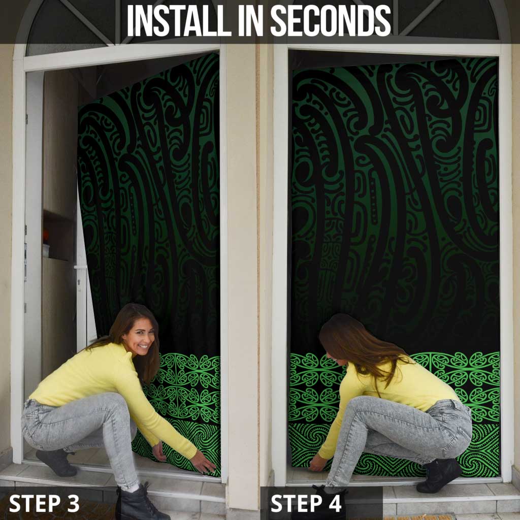 New Zealand Maori Kowhaiwhai Door Cover Kakariki Maui and Mangopare LT9 - Polynesian Pride