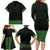 New Zealand Maori Kowhaiwhai Family Matching Long Sleeve Bodycon Dress and Hawaiian Shirt Kakariki Maui and Mangopare