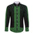 New Zealand Maori Kowhaiwhai Family Matching Long Sleeve Bodycon Dress and Hawaiian Shirt Kakariki Maui and Mangopare