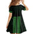 New Zealand Maori Kowhaiwhai Kid Short Sleeve Dress Kakariki Maui and Mangopare